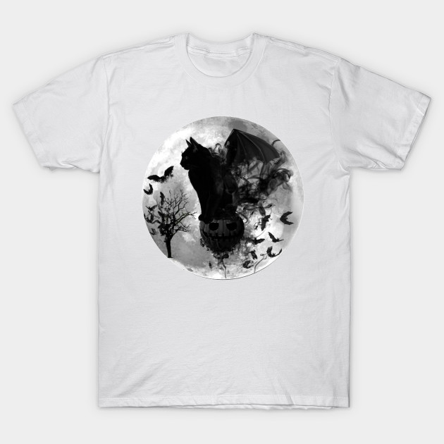 Halloween Batcat T-Shirt-TOZ